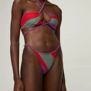 Tropic of C Keyhole Top /Praia Bottom Tropicalia Size L Revolve
